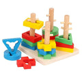 Juego de Encastre y Razonamiento Lógico en Madera