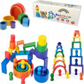 Set de Bloques Apilables Arcoíris en Madera Rainbow