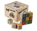 Set Maxi de Bloques de Madera Abecedario y Números 48 Piezas